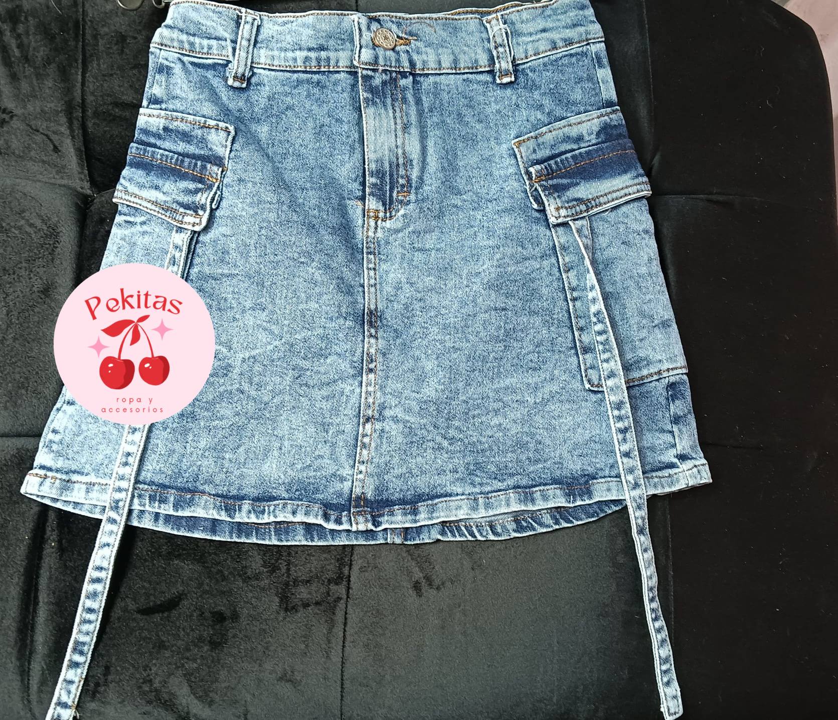 Falda mezclilla
