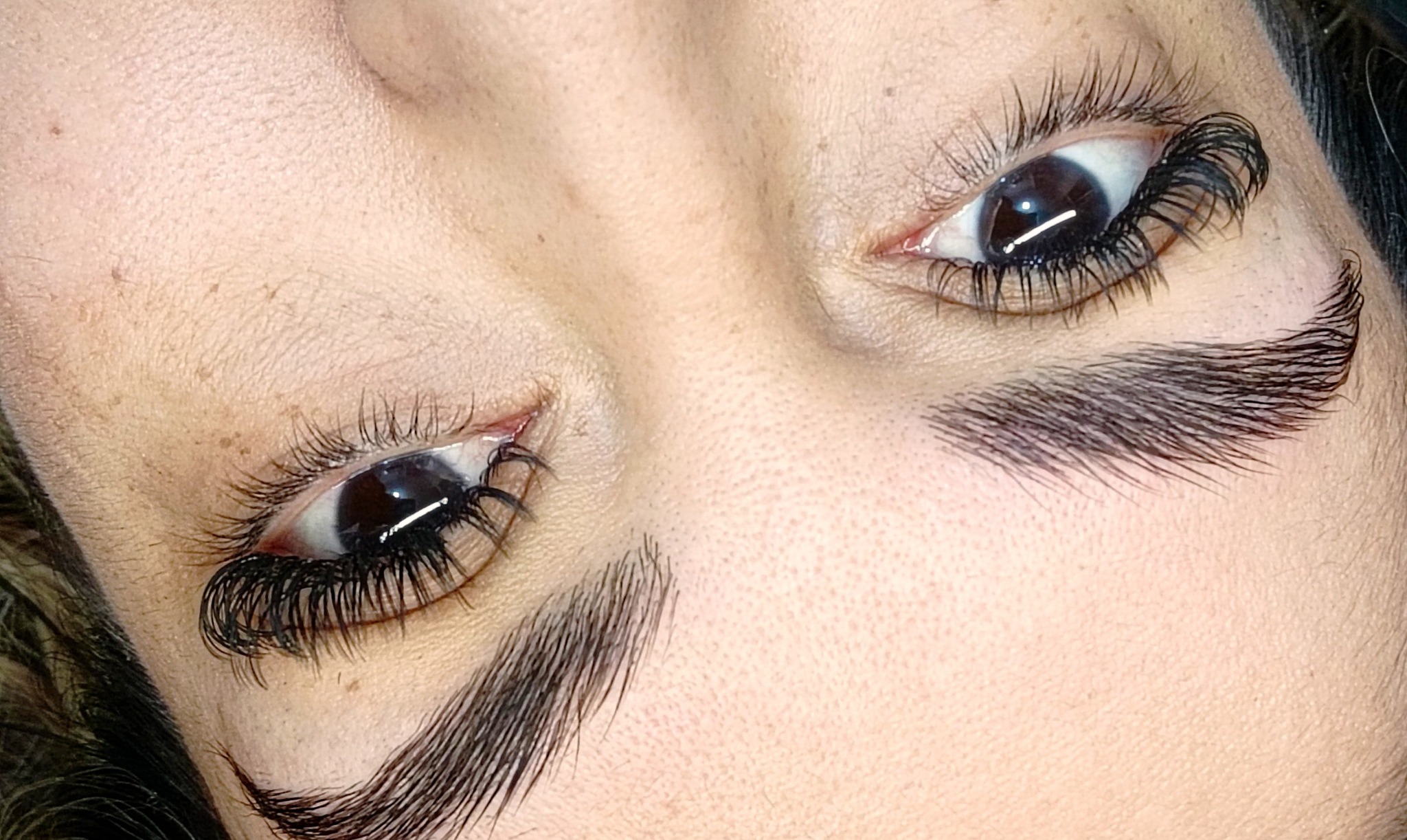 Antes y después de pestañas 1